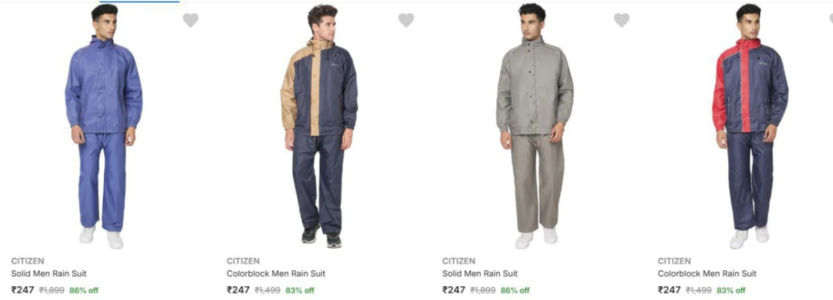 - Mens Rain Suit Starting Rs 247 – Best Price in India