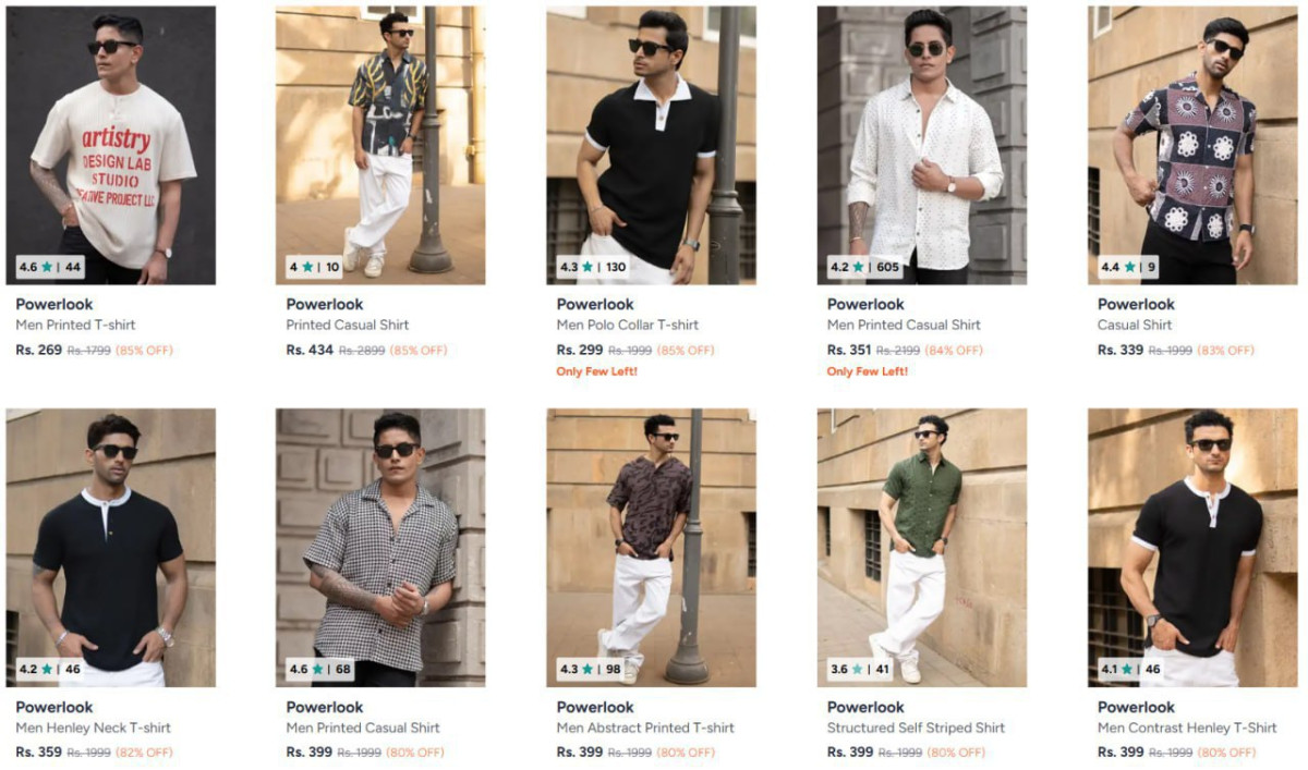 On Powerlook Clothing – Best Price in India