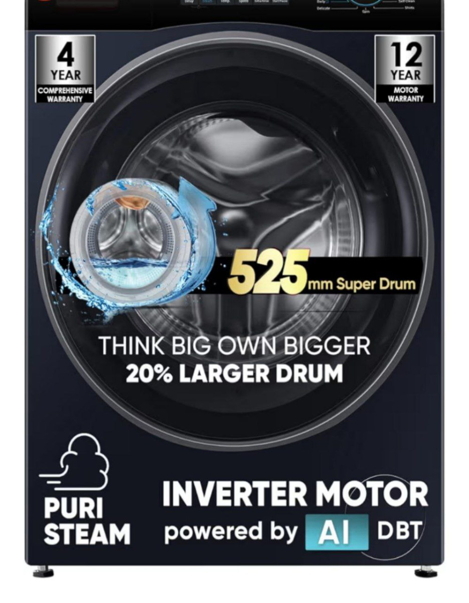 Haeir 7kg 5 Star Front Load Washing Machine At 22490 Apply 1000 Coupon 4500