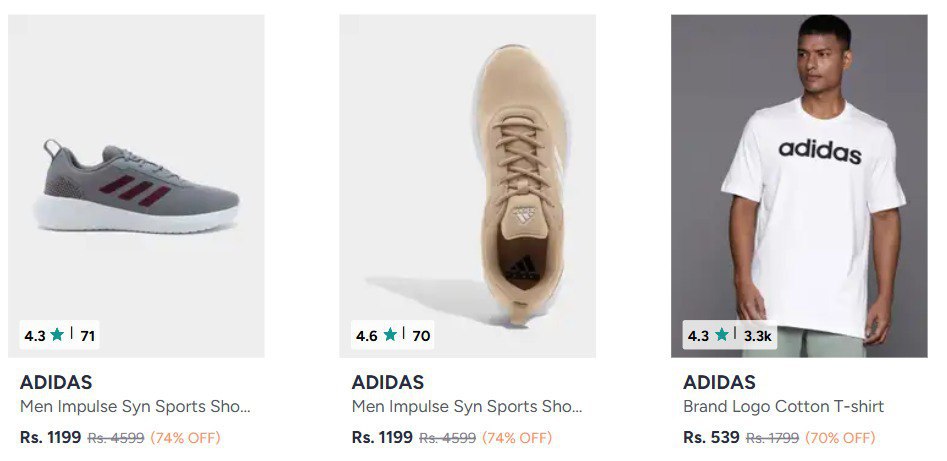 Myntra 75 On Adidas Clothing – Best Price in India