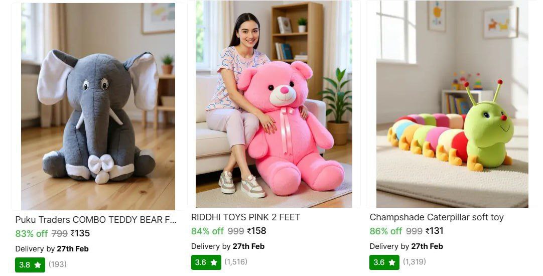 Stuffed Toys From Starts 131 – Best Price in India