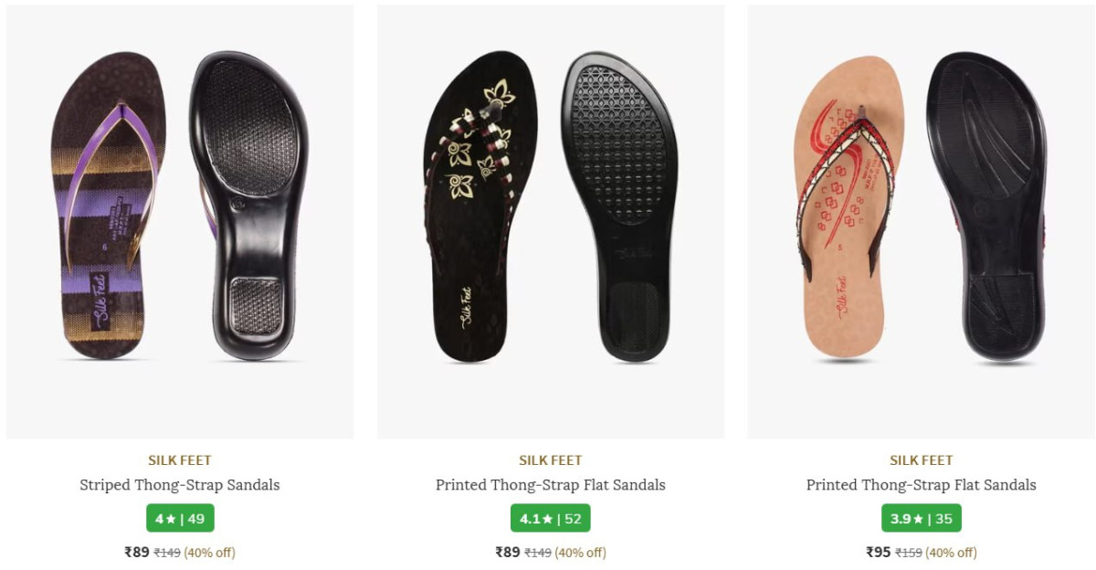 Flat Sandals From 89 More Deals Click Here Must Read – Best Price in India