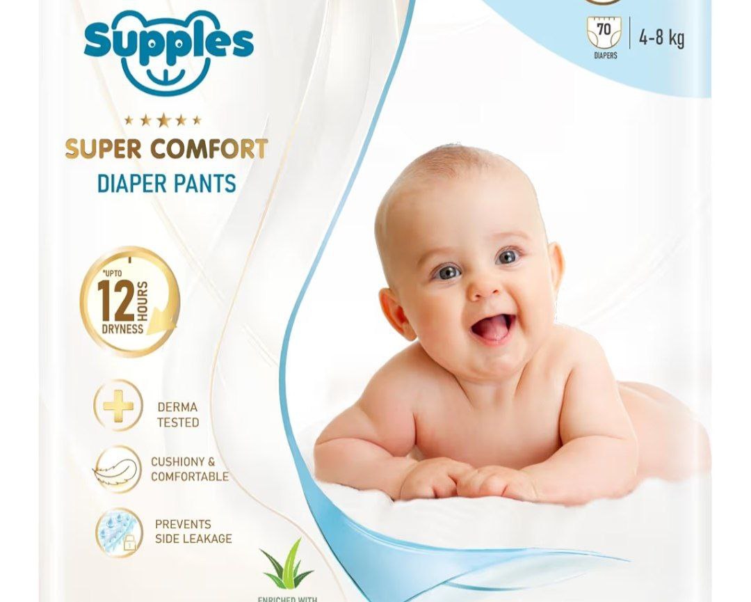 Apply 10 Couponsupples Super Comfort Baby Diaper Pants Small (48 Kg) 566 – 