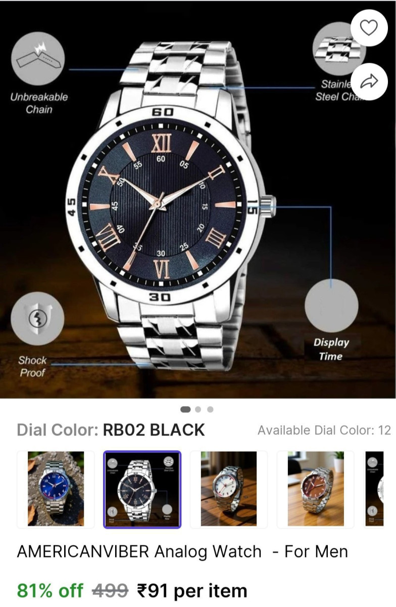 Analog Watch - For Men 91 More Deals Click Here Must Read – Best Price in I