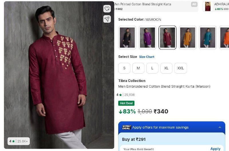 Loot 340 All Size Available – Best Price in India