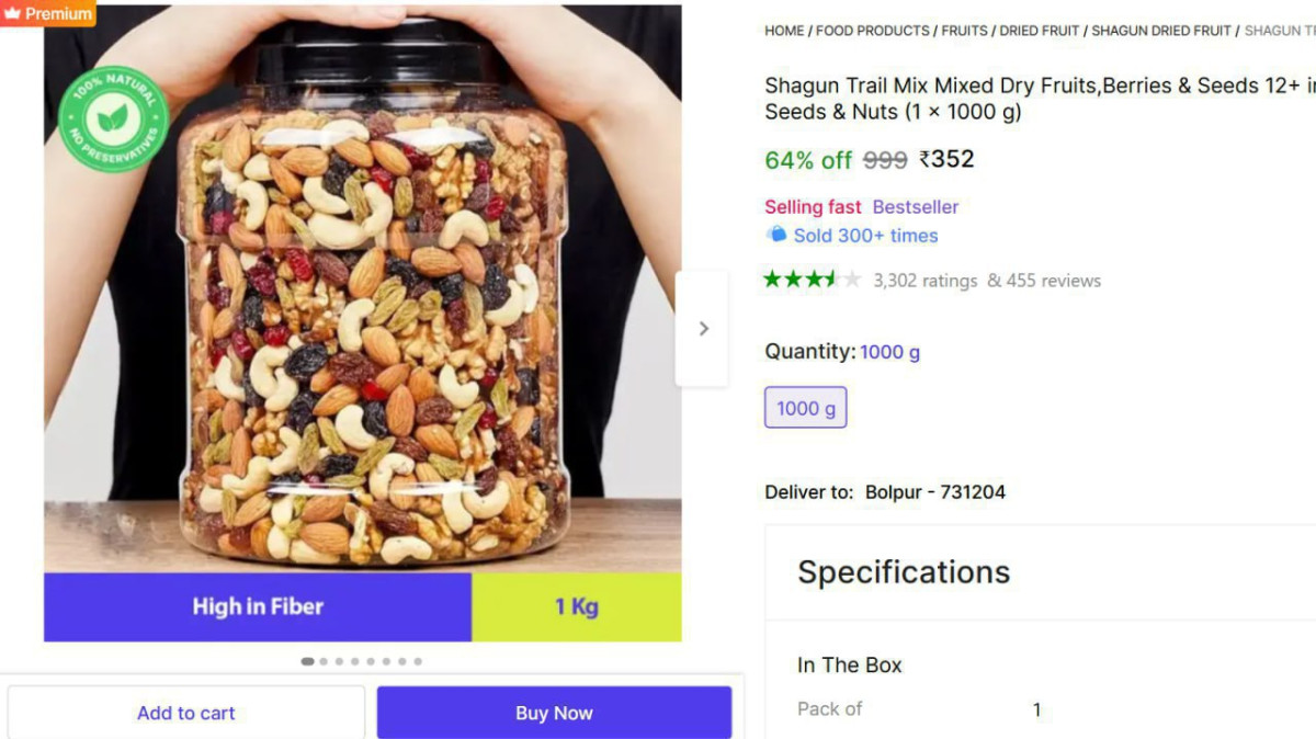 Kg Mixed Dry Fruits 352 – Best Price in India