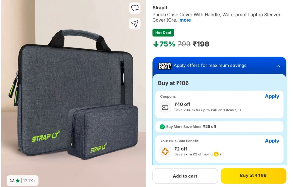 Laptop Sleeve Pouch At 198 More Deals Click Here Must Read – Best Price in 