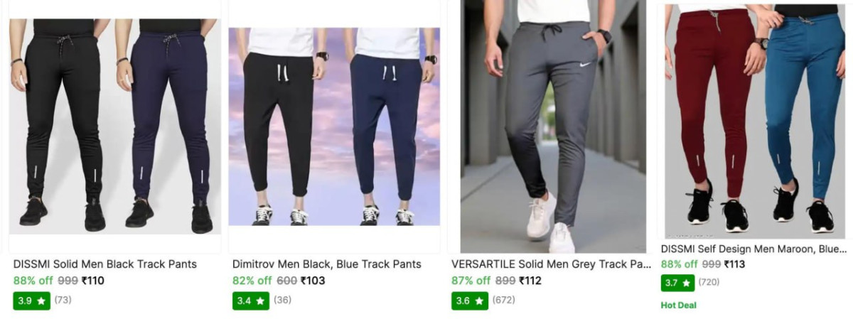 Men Trackpants At 103 Min Buy 2 More – Best Price in India