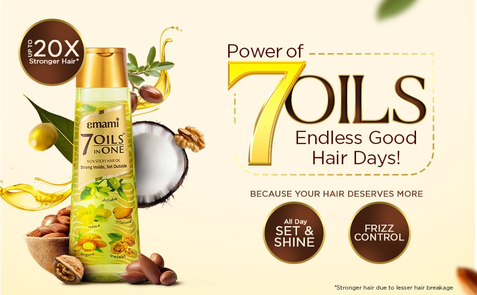 Emami 7 Oils In One Hair Oil 500ml 167 – Best Price in India
