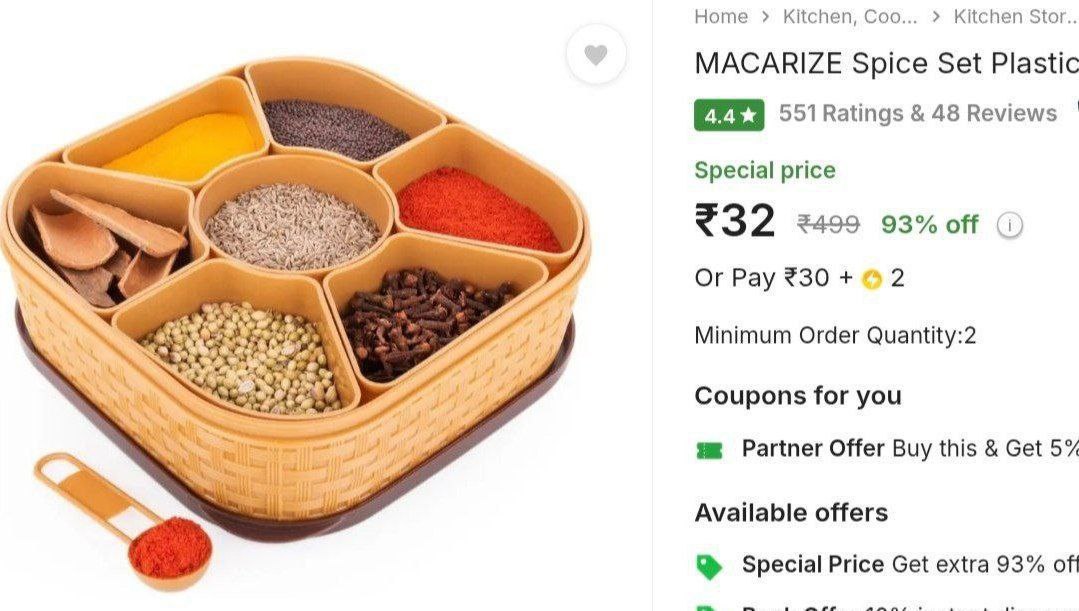Loot Back Spices Container At 32 Min Buy 2 – Best Price in India