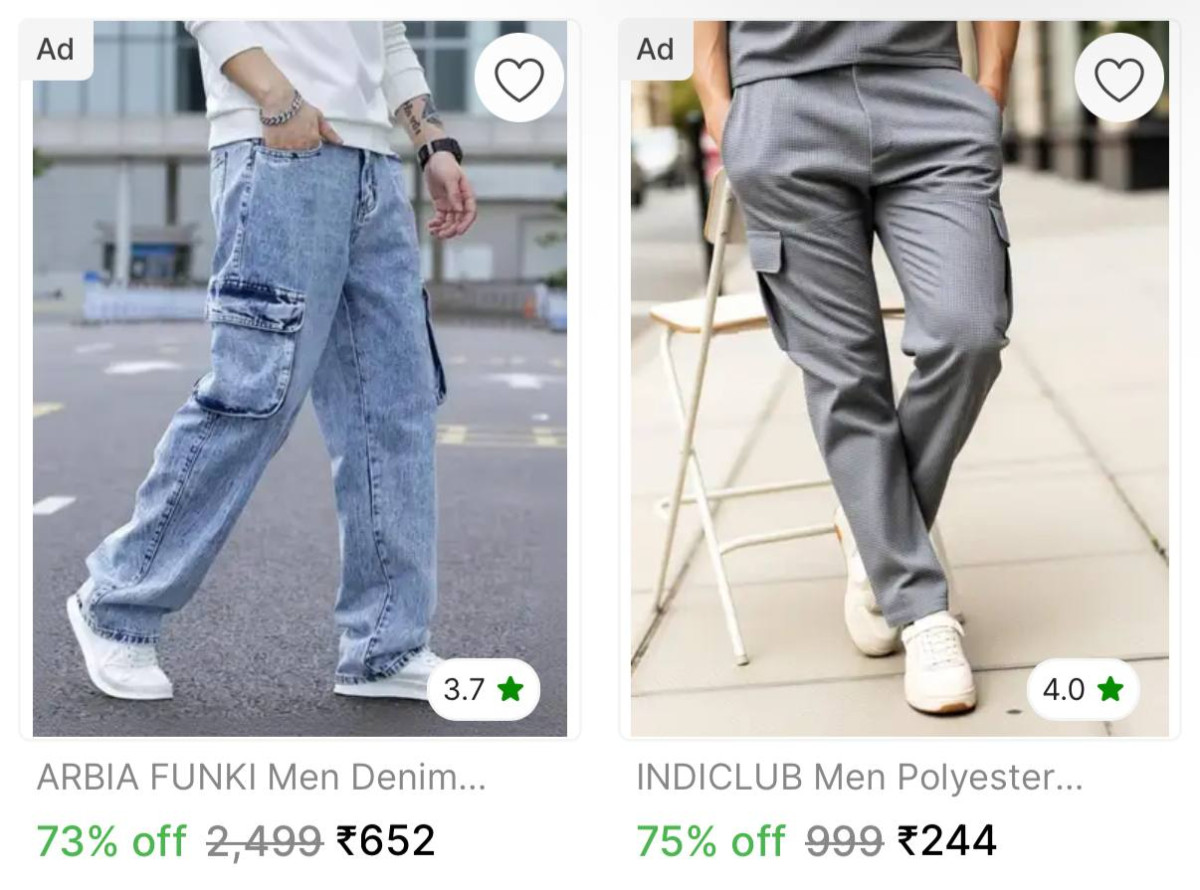 Shopsy Men S Cargo Pants Starts 180 – Best Price in India