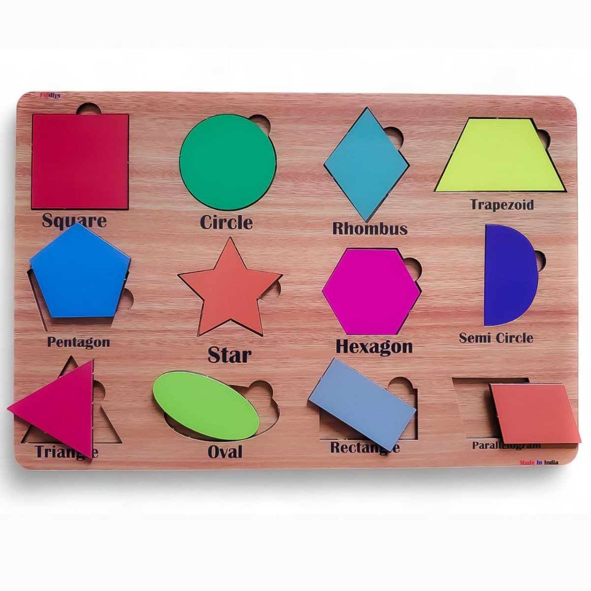 Grab 92fiddlys Wooden Educational Jigsaw Puzzles For Toddlers Preschoolers 