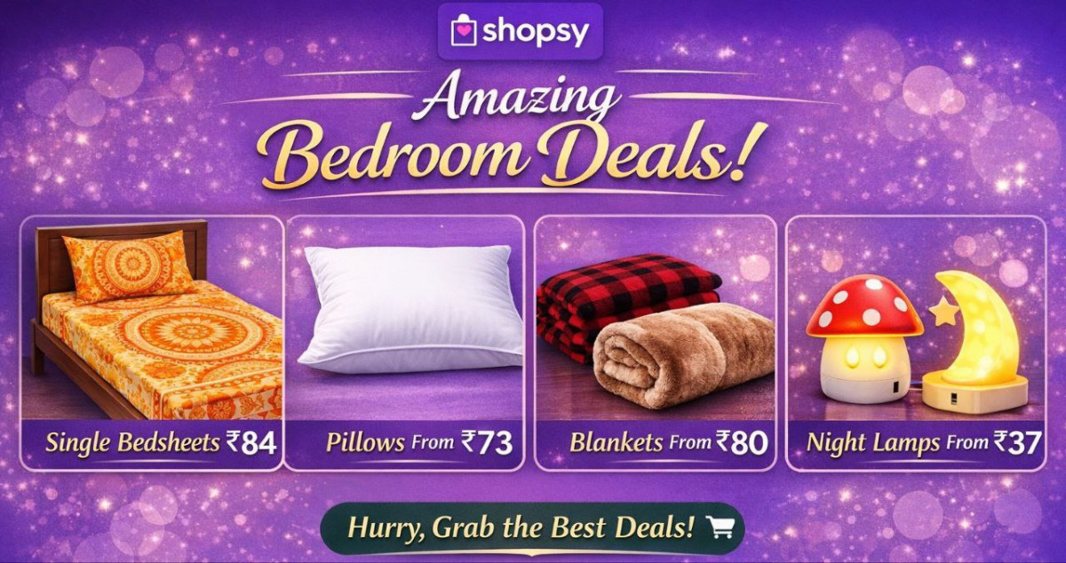Shopsy 80 On Bedroom Essentials Night Lamps From 37 - Pillow From 73 - Blan