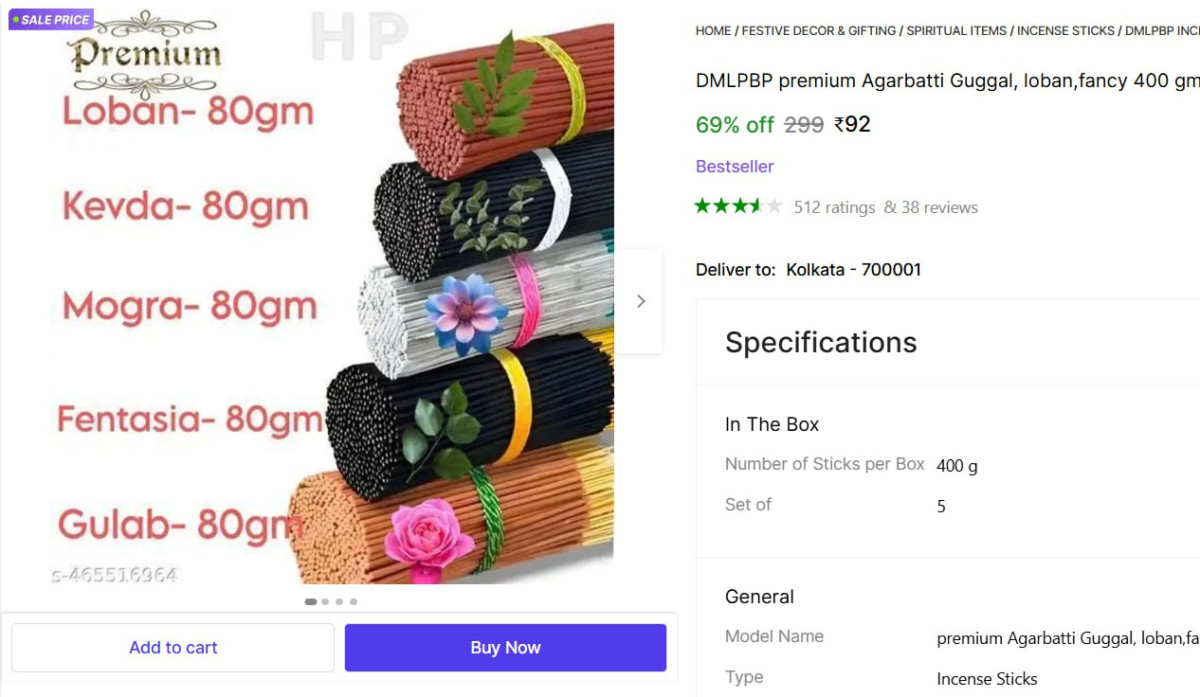 Agarbatti Incense Sticks (400g) 92 More Deals Click Here Must Read – Best P