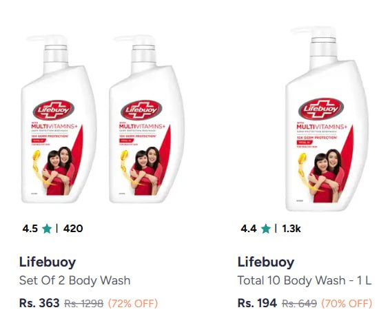 On Lifebuoy Body Wash – Best Price in India