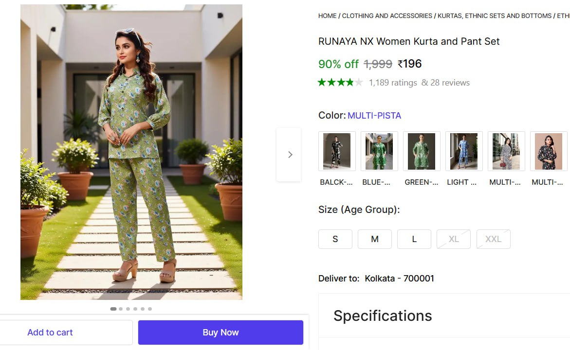 Co-ord Set 196 – Best Price in India