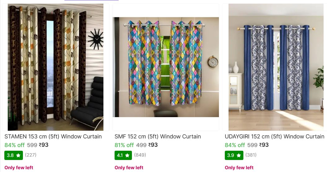 Curtain From 93 – Best Price in India