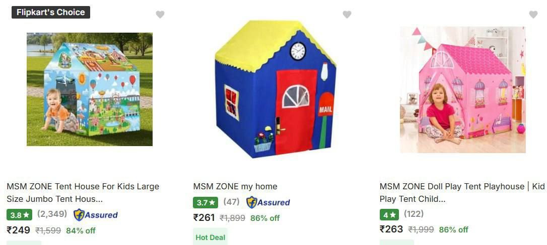 Kids Tents From Rs 249 – Best Price in India