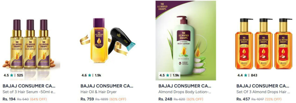 Myntra 64 On Bajaj Beauty Products – Best Price in India