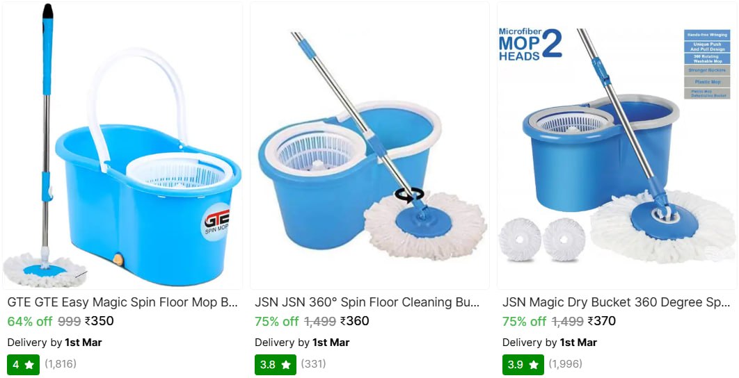 Mop Set From 350 – Best Price in India