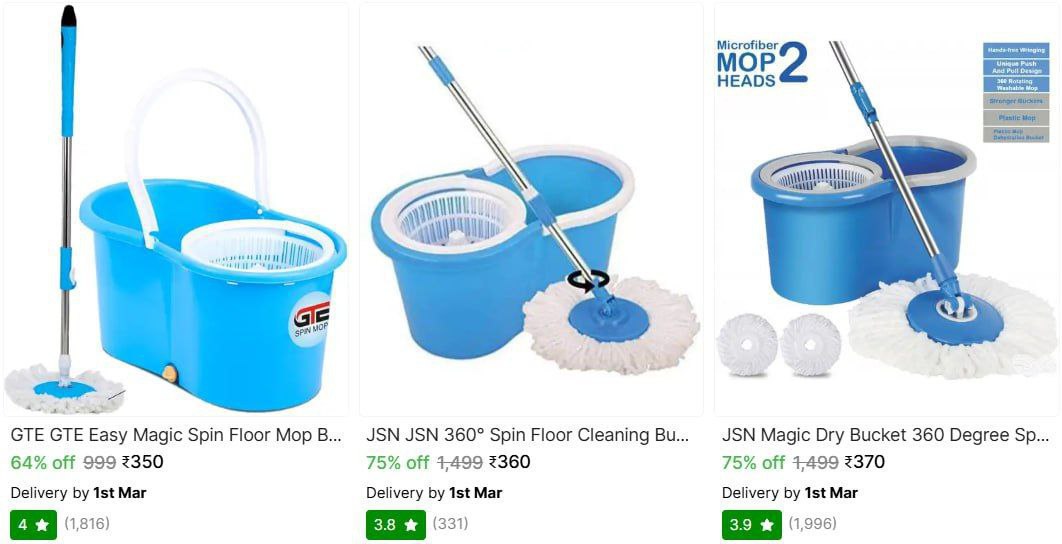 Mop Set From 350 – Best Price in India