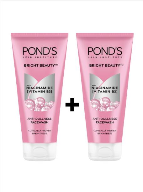 Ponds Pack Of 2 Bright Beauty Anti-dullness Facewash With Niacinamide - 200