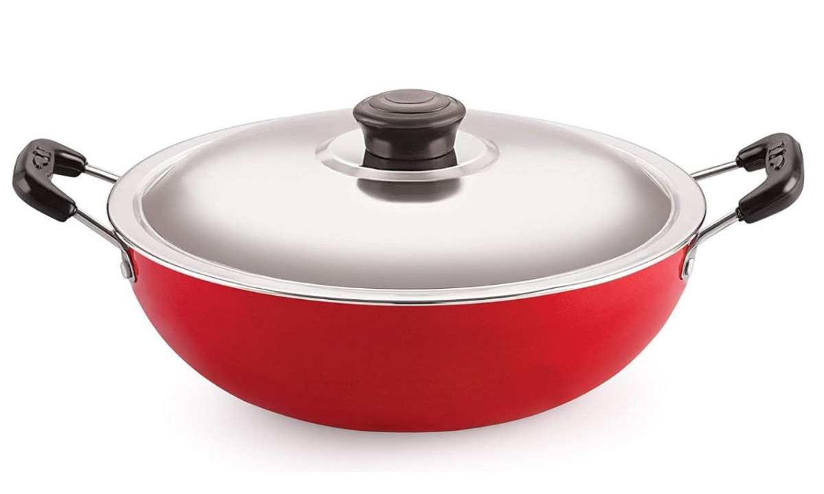 Nirlon Nonstick Aluminium Deep Fry Kadai – Best Price in India