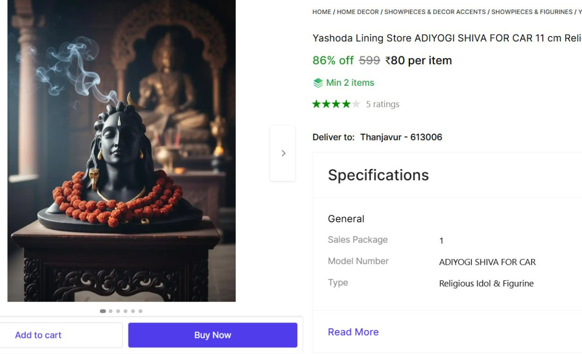 Shiva Statue 80 – Best Price in India