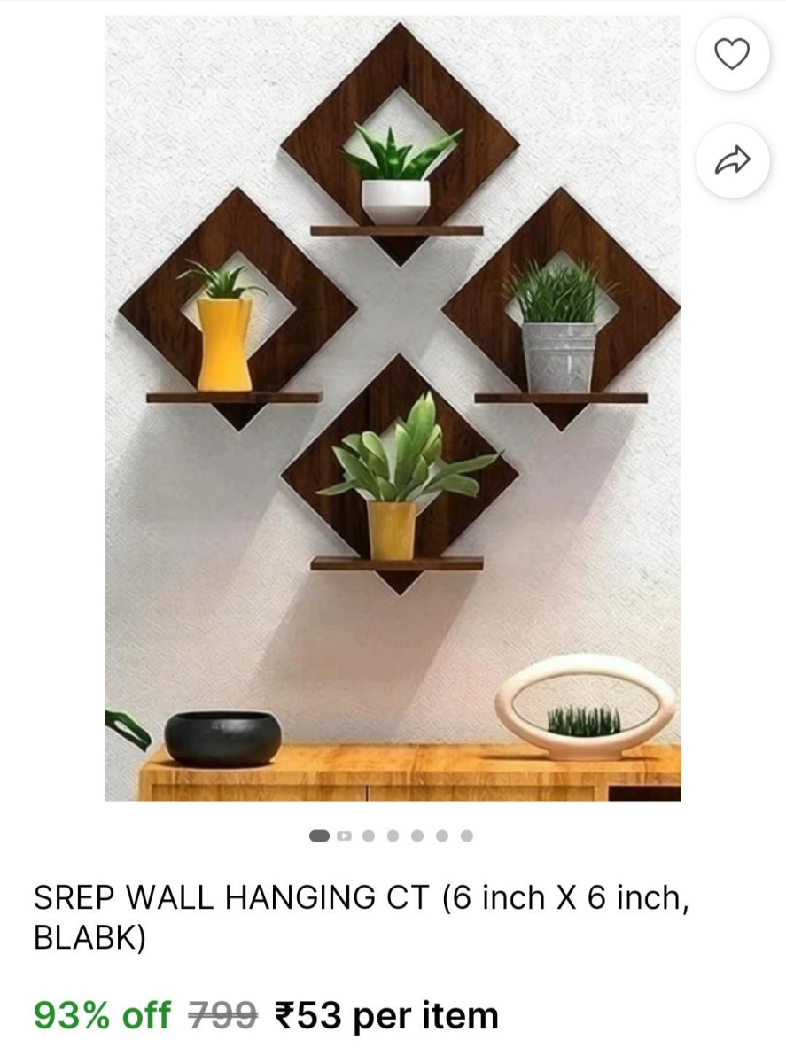 Wall Shelf Pot Stand 53 – Best Price in India