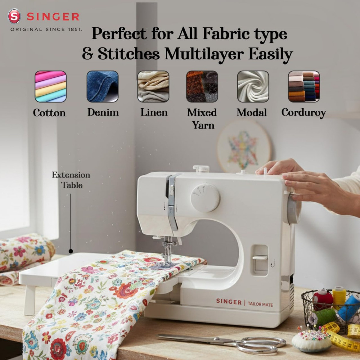 Singer Tailor Mate Straight Stitch Sewing Machine With Arm 4499 – Best Pric