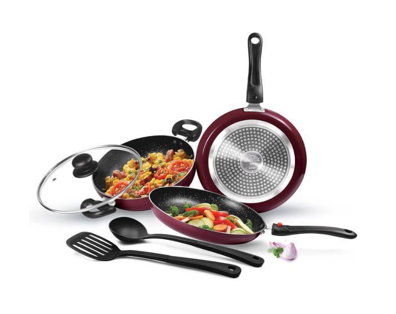 Grab 1 436milton Pro Cook Kitchen Jewel Set Of 5 Non Stick Cookware – Best 
