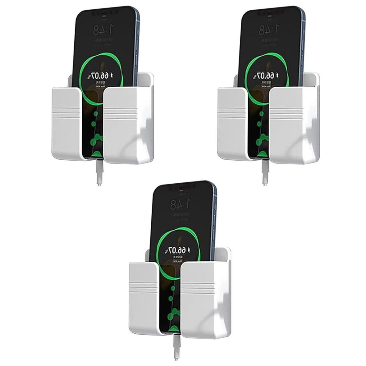Prolet Wall Mounted Mobile Holder Storage Case For Remote With Charging Por