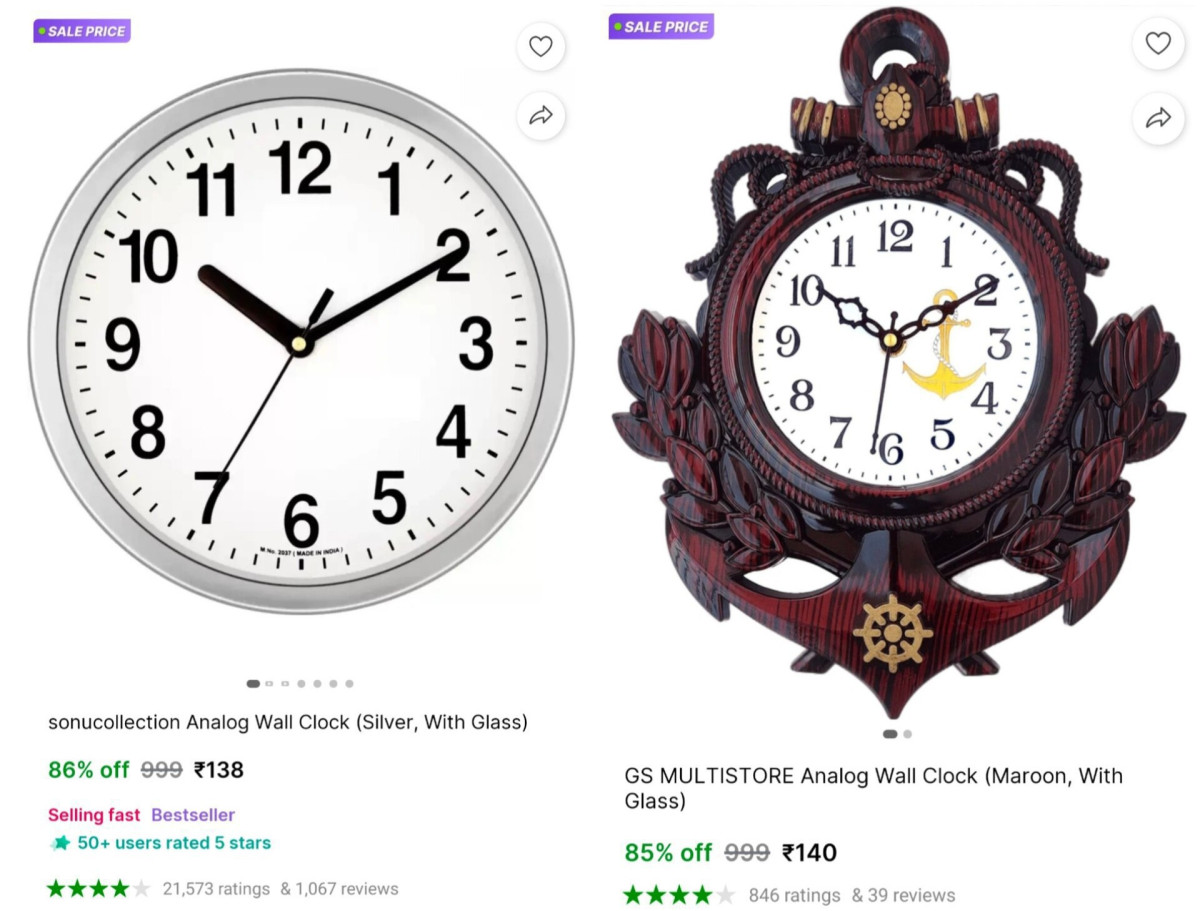 Analog Wall Clocks138 140 – Best Price in India