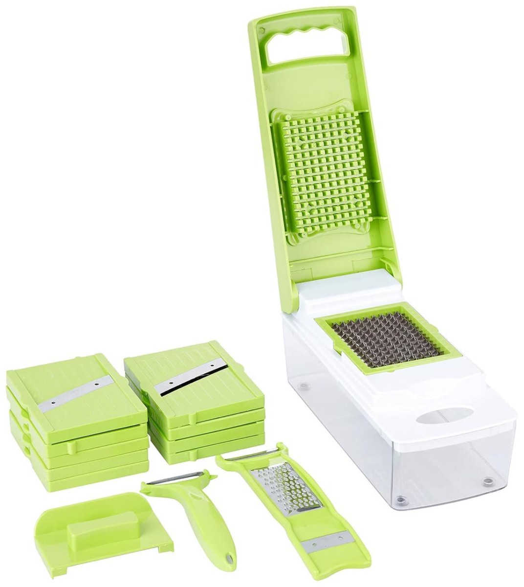 Solimo 15-in-1 Stainless Steel Multipurpose Vegetable And Fruit Chopper 550