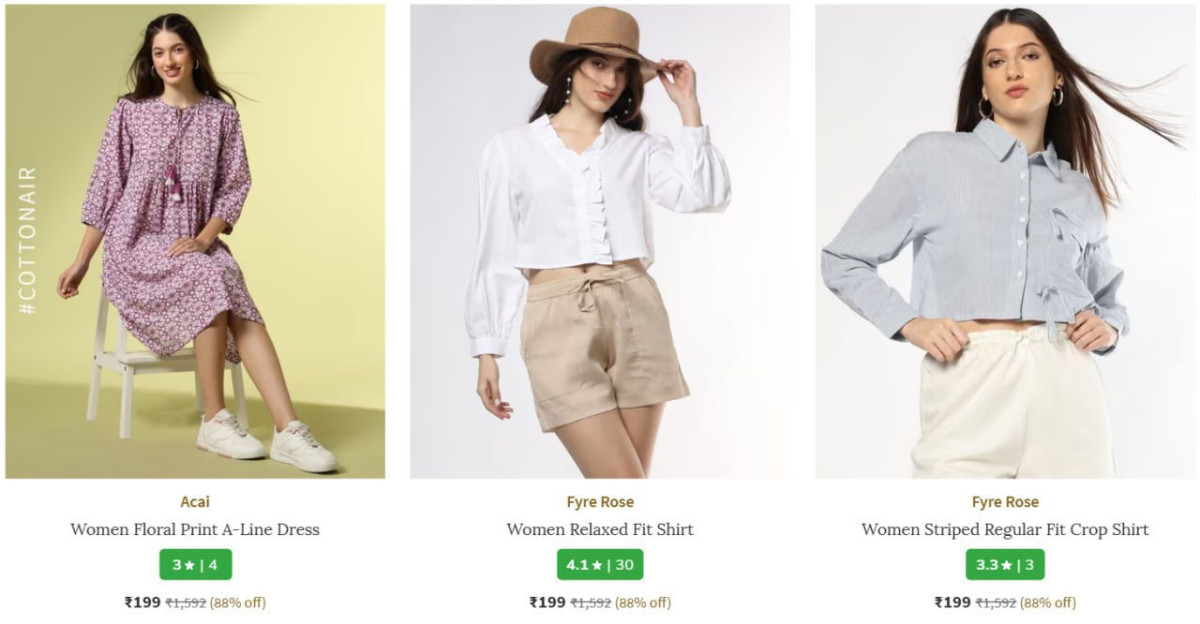 Ajio Loot Buy Anything At 199 – Best Price in India