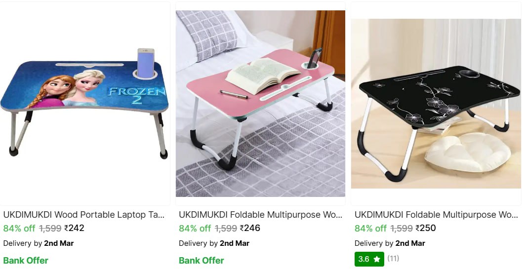 Study Table From Starts 242 Sent Via – Best Price in India