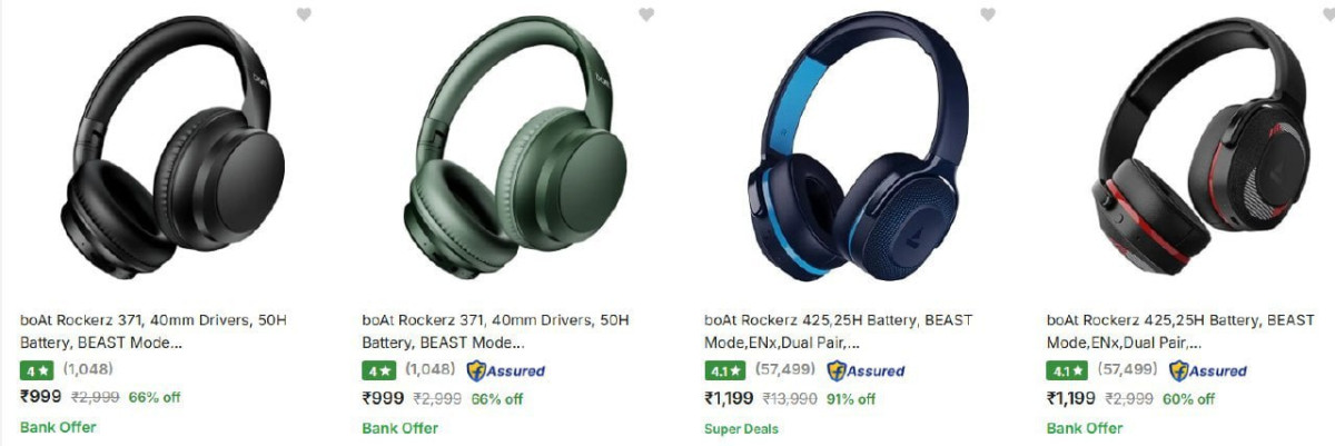 Boat Wireless Headphones From 999 – Best Price in India