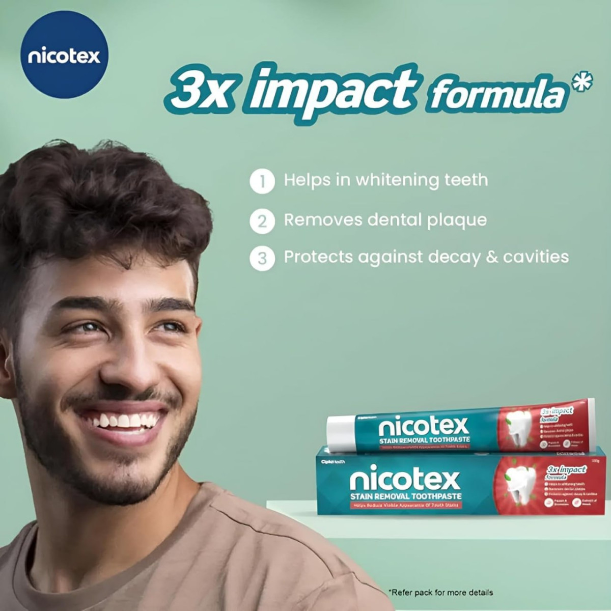 Cipla Nicotex Stain Removal Toothpaste 100g 111 – Best Price in India