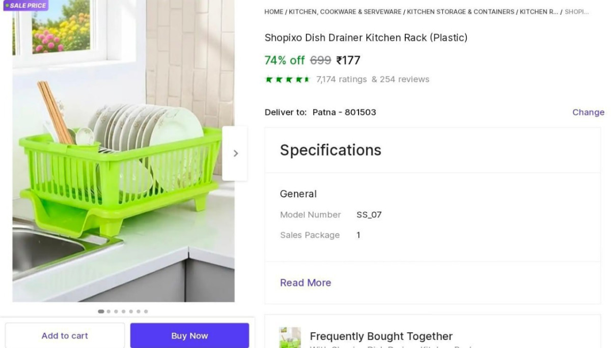 Dish Drainer Kitchen Rack At 177 – Best Price in India