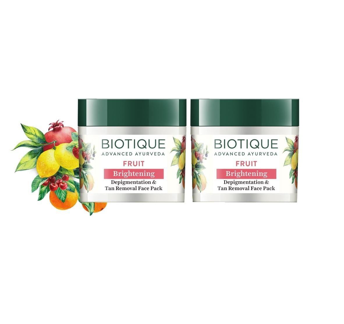 Biotique Fruit Brightening Depigmentation And Tan Removal Face Pack 75gm (p