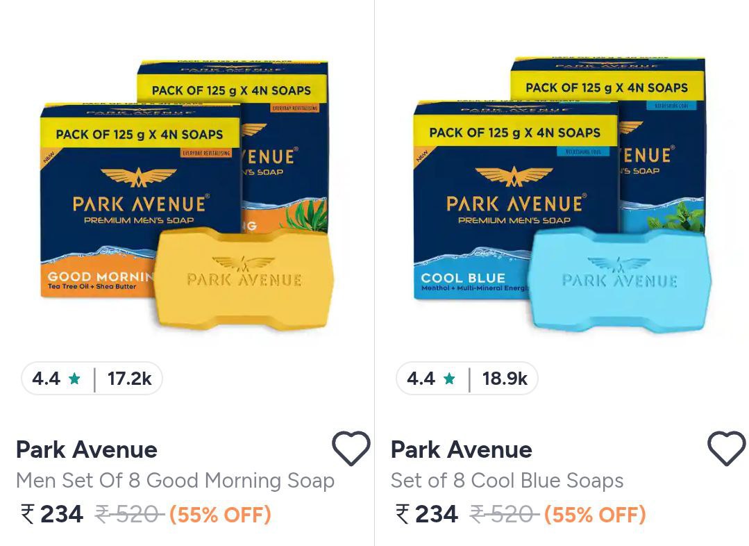 Myntra 55 On Park Avenue Soaps – Best Price in India