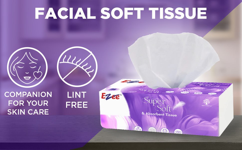 Ezee 2 Ply Facial Tissue Soft Pack 600 Pulls 155 – Best Price in India
