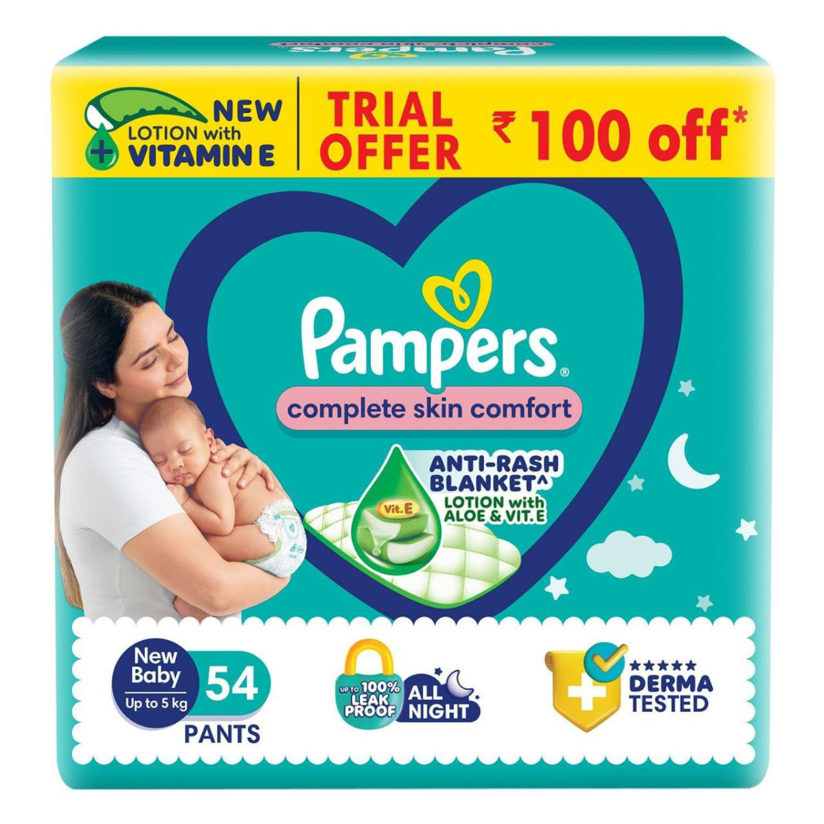 Pampers Complete Skin Comfort Pants Anti-rash Blanket New Born X-small (nb 