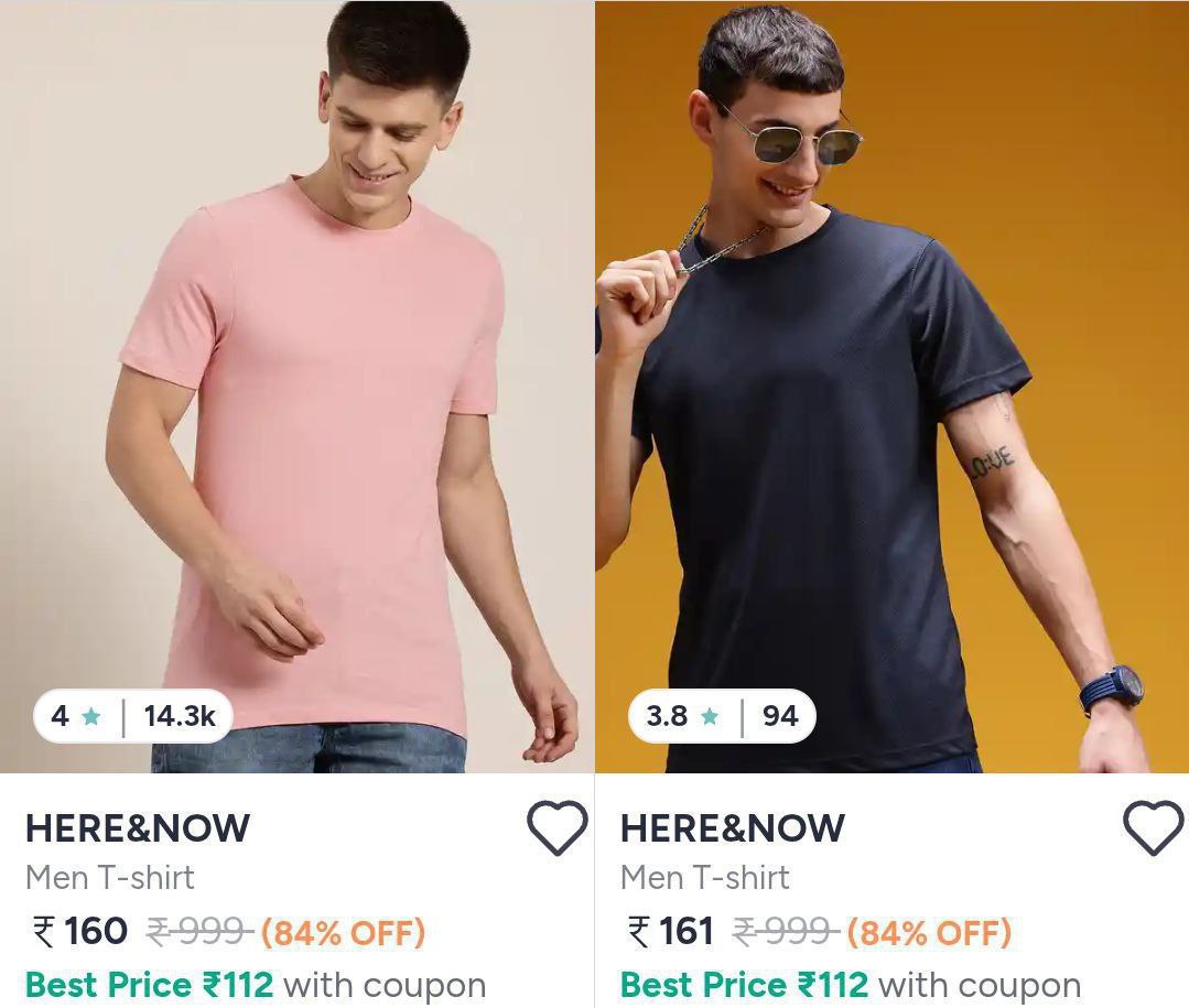 Myntra 84 On Here Now Clothing Men S Women S – Best Price in India