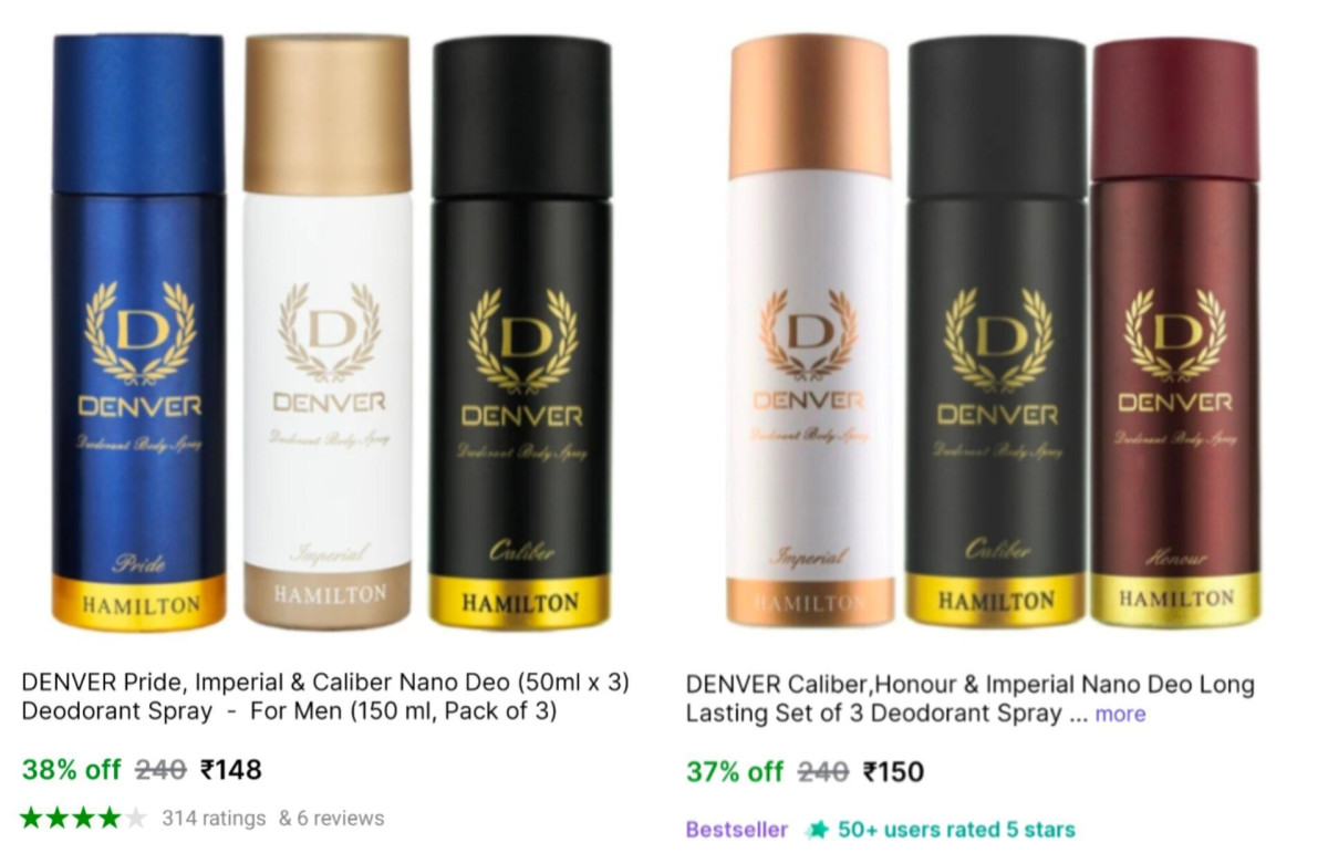 Denver Deo (pack Of 3) At 148 – Best Price in India
