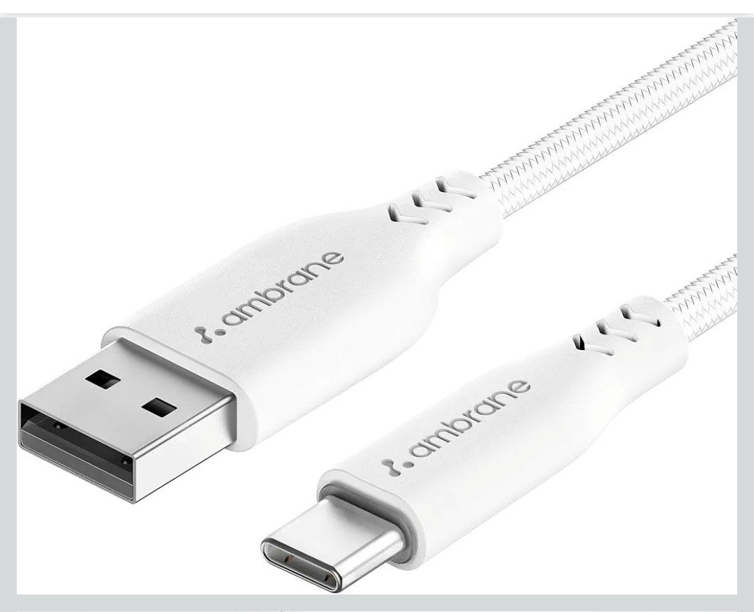 Ambrane Unbreakable 3a Fast Charging 1 5m Braided Type C Usb Cable For Smar