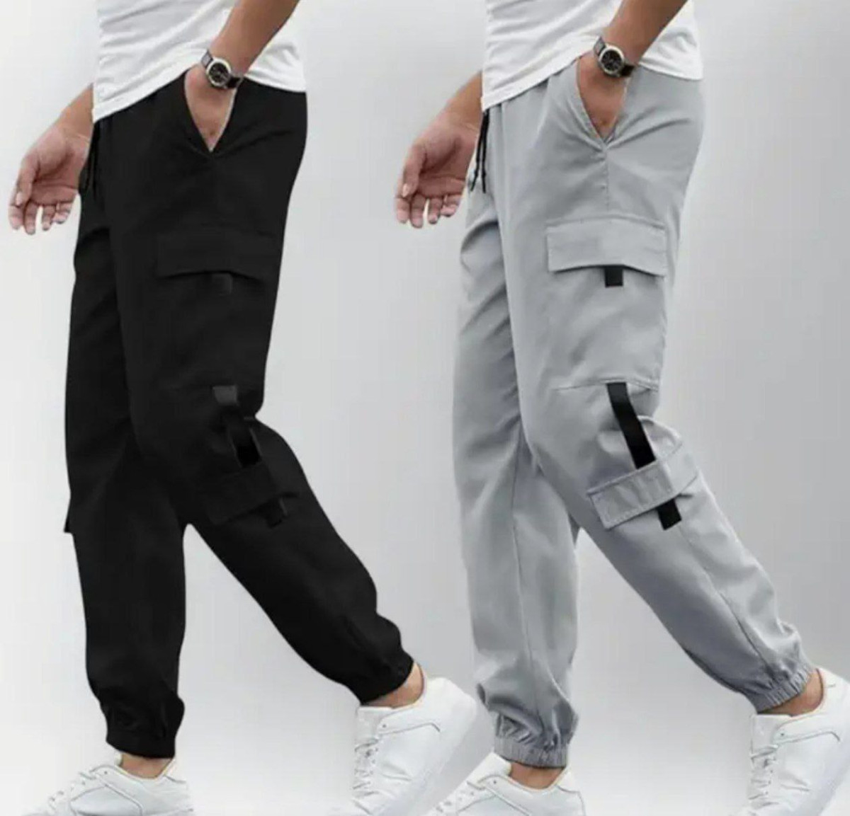 Mens Premium Cargo Track Pants Casual Stylish Look Combo Super Comfort Limi
