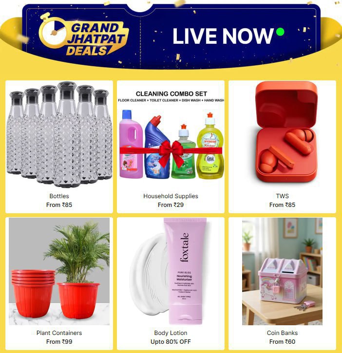 Grand Jhatpat Deals Live – Best Price in India