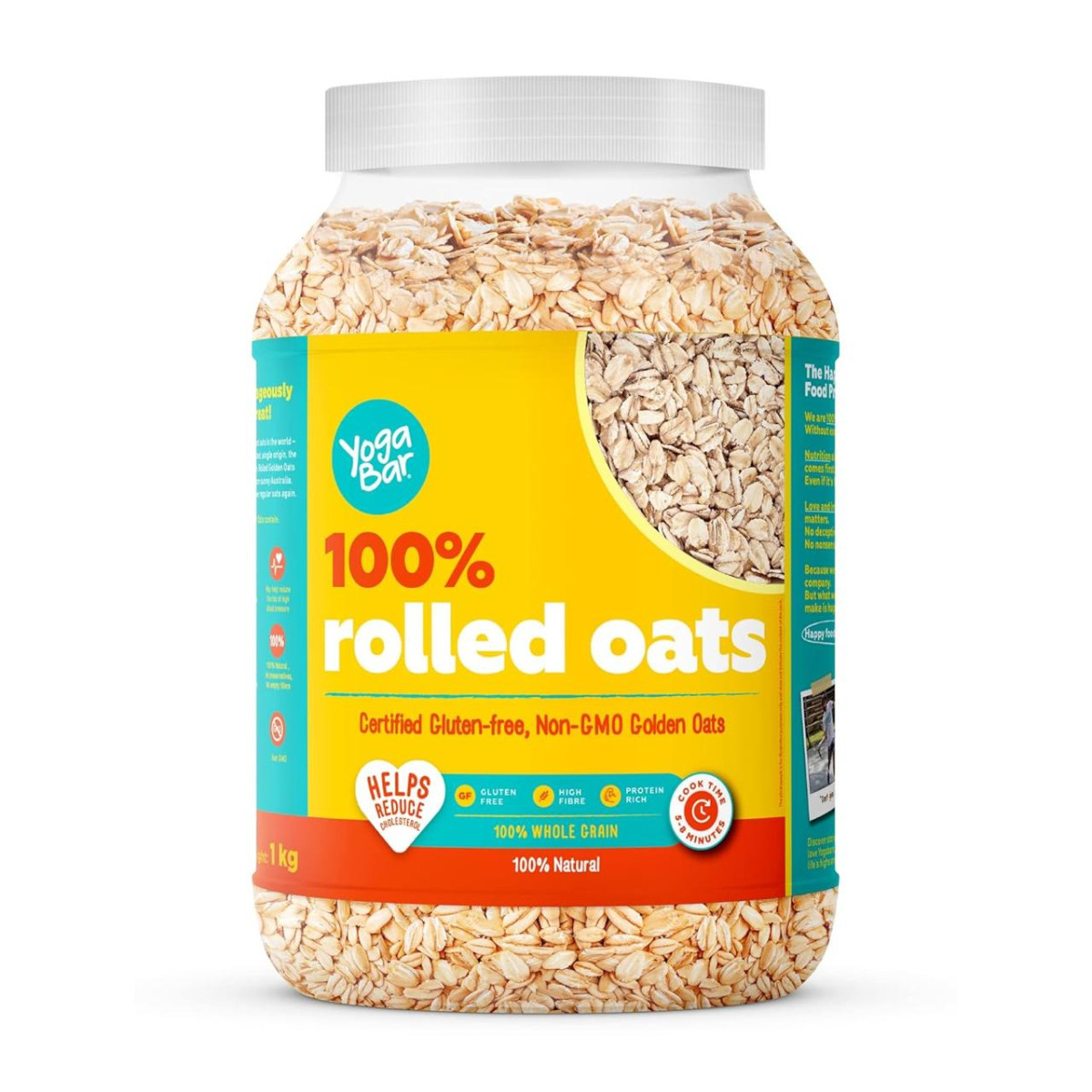 Yogabar 100 Rolled Oats 1 Kg Jar Premium Golden Rolled Oats 199 – Best Pric