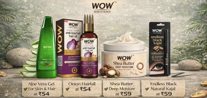 Ondc Loot 85 On Wow Science Skin Porducts Use Code Deal45 Aloe Vera Gel For